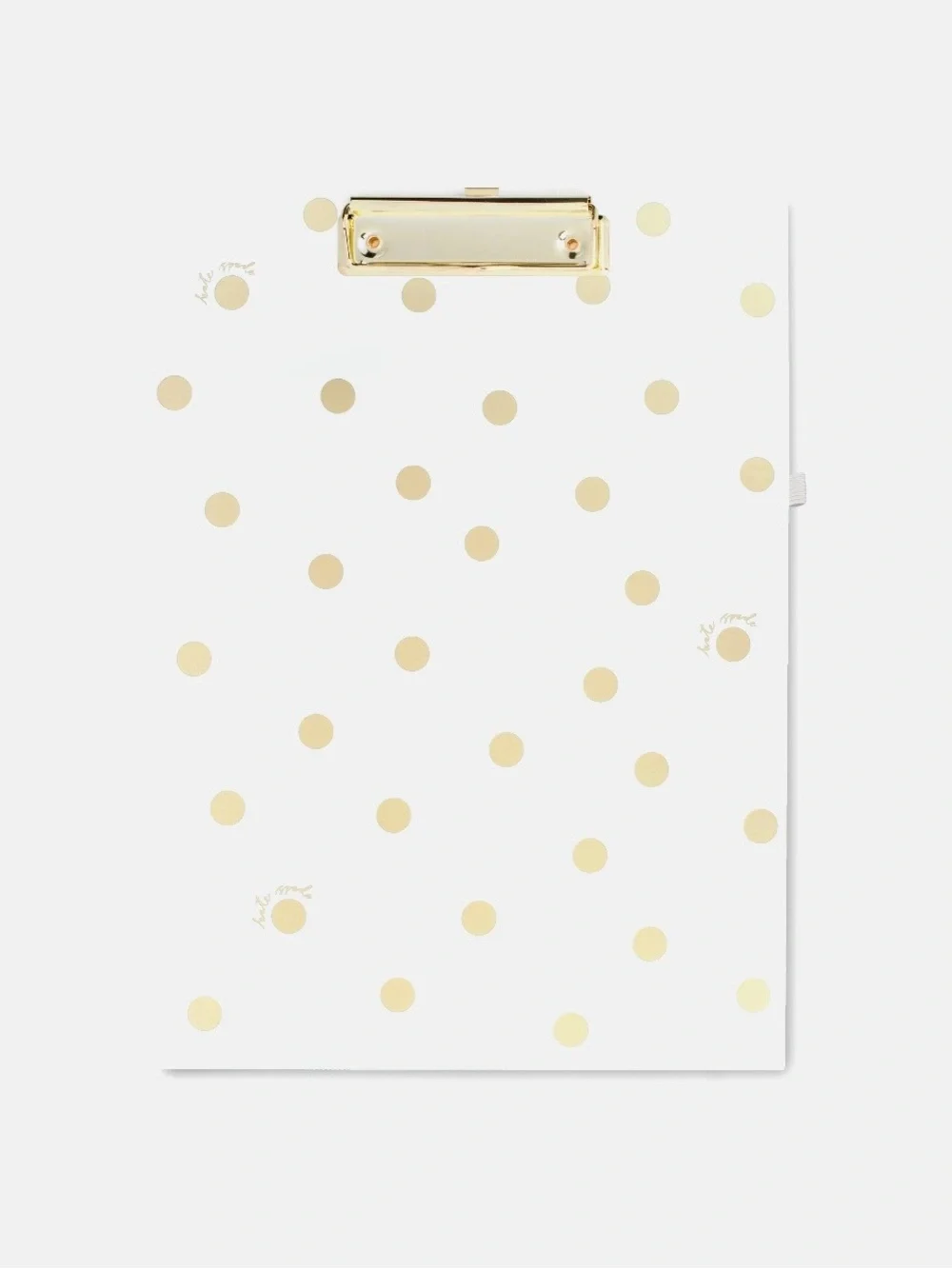 Kate Spade Gold Dot with Script Clipboard Folio